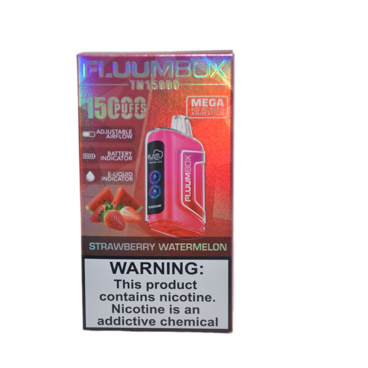 GENERICO - VAPEADOR FLUUMBOX STRAWBERRY WATERMELON DE 15000 PUFFS