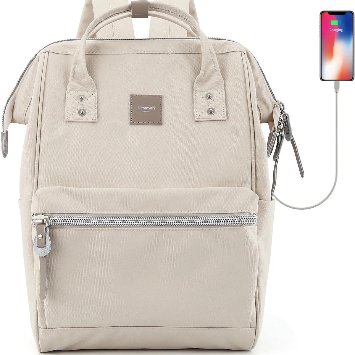 HIMAWARI - Himawari - Mochila H1881-46 Sorrel 13 Laptop Girls BP 43 Blanco Marfil