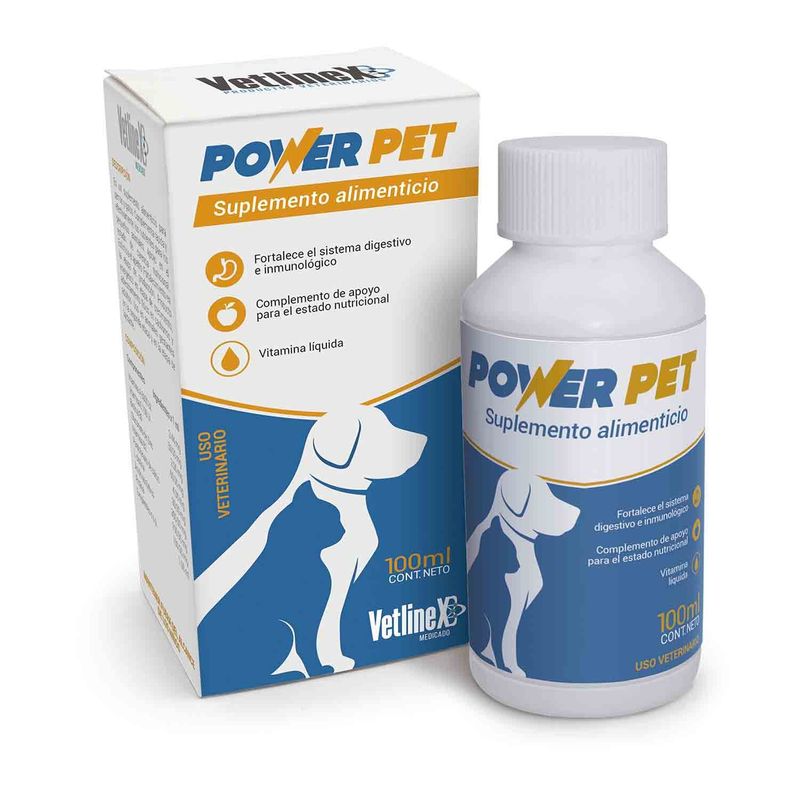 VETLINEX - POWER PET SUPLEMENTO ALIMENTICIO 100ml