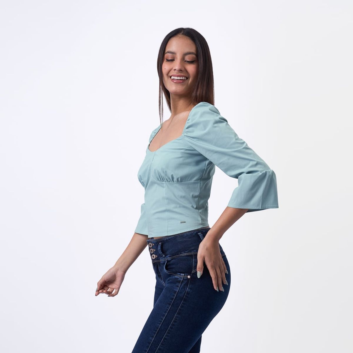 TAYSSIR - BLUSA IP24 LARELY POPELINA STRECH