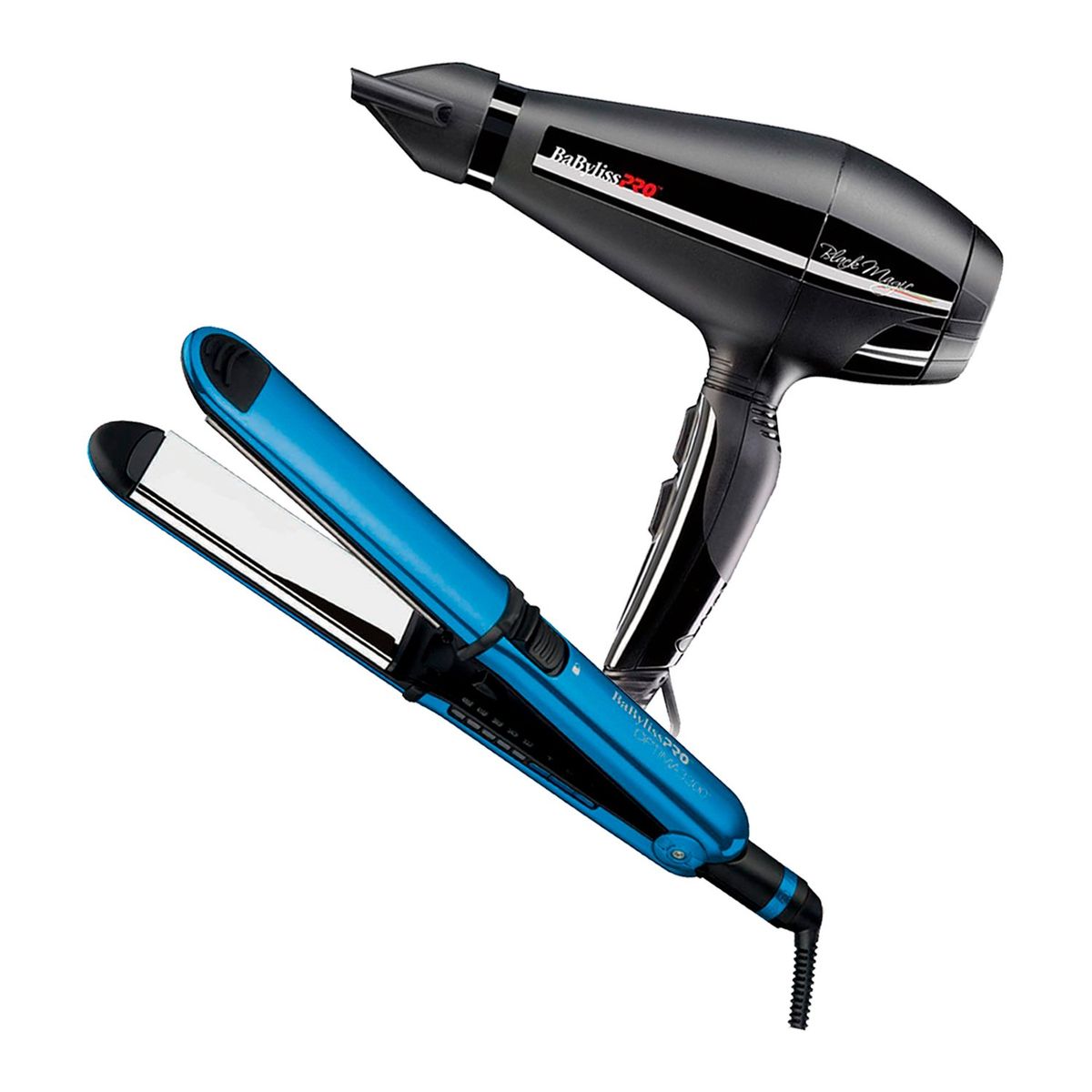 BABYLISS PRO - Combo BabylissPRO Alisadora Optima 3300 y Secador Black Magic B6400PE