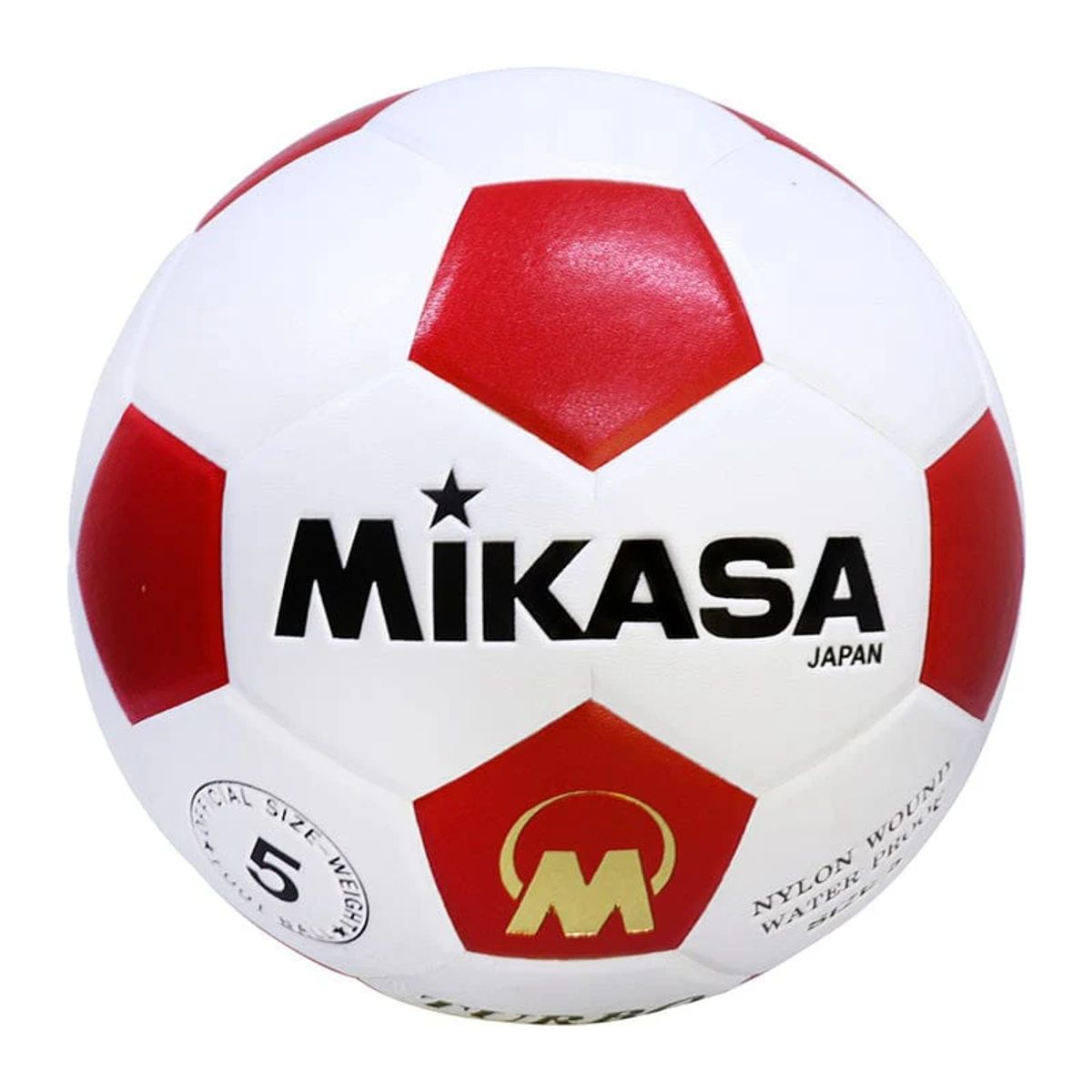 MIKASA - PELOTA DE FÚTBOL MIKASA S5-T PVC - 5 ROJO