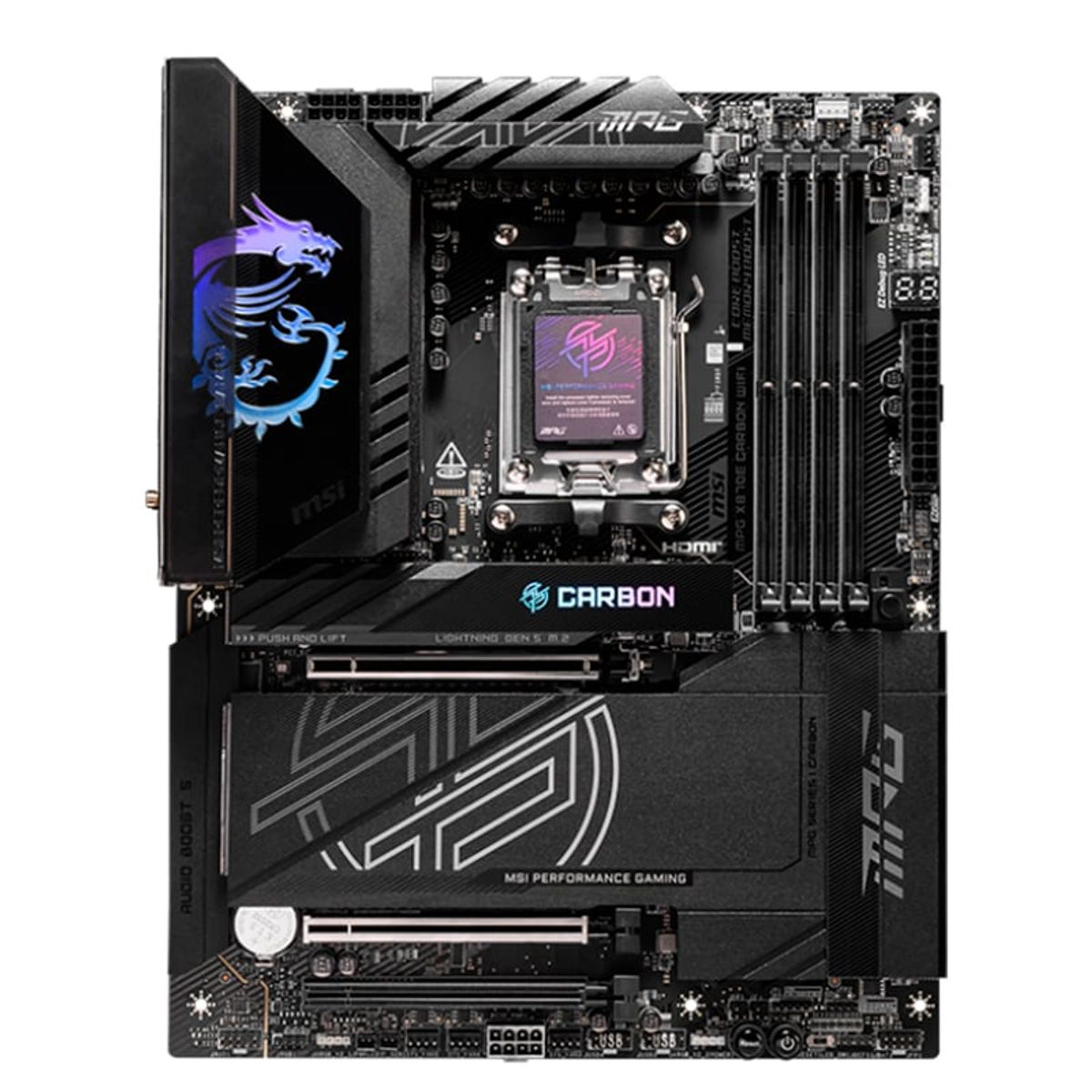 MSI - Motherboard MSI MPG X870E CARBON WIFI Chipset AMD X870E Socket AMD AM5 ATX