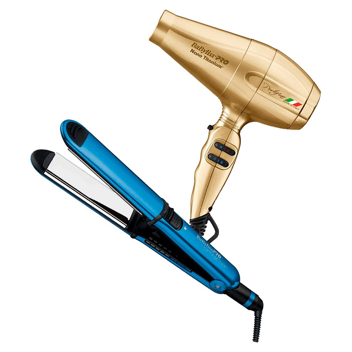 BABYLISS PRO - Combo BabylissPRO Alisadora Optima 3300 Y Secador Portofino Dorado