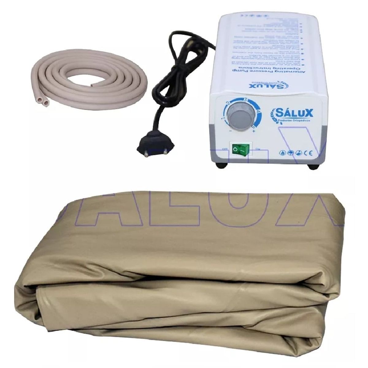 GENERICO - Colchón Anti Escaras con Bomba de Aire