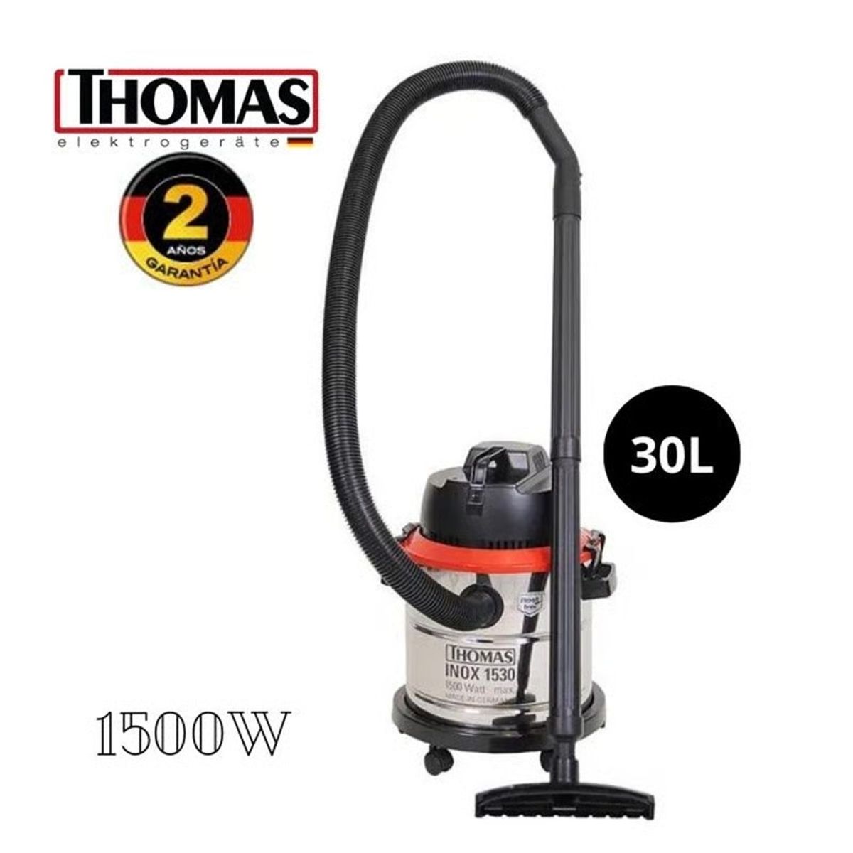 THOMAS - ASPIRADORA POLVO Y AGUA 30L DE 1500W TECNOLOGÍA ALEMANA THOMAS