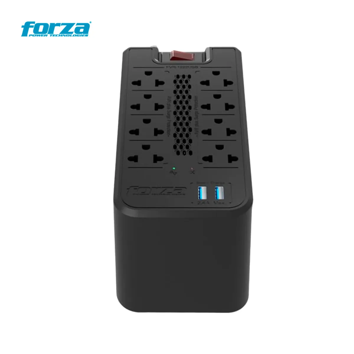 FORZA - Estabilizador  FORZA  FVR-1222USB 1200VA 600W 8 TOMAS