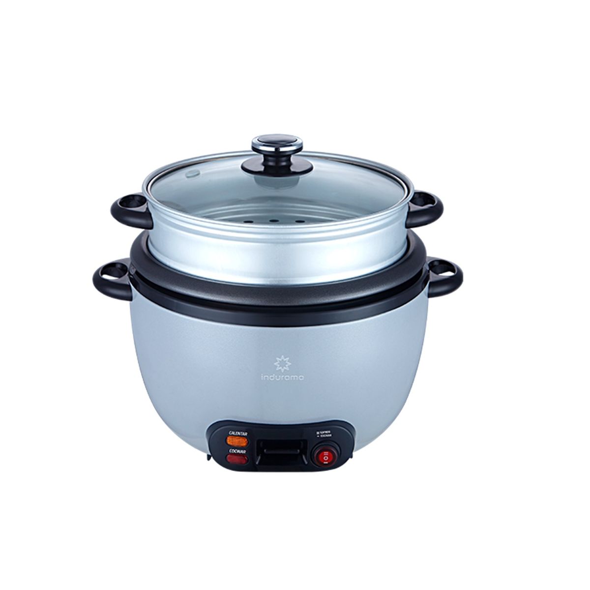 INDURAMA - Olla Arrocera con Vaporera Indurama 1.8 L OAI-GR18 Gris