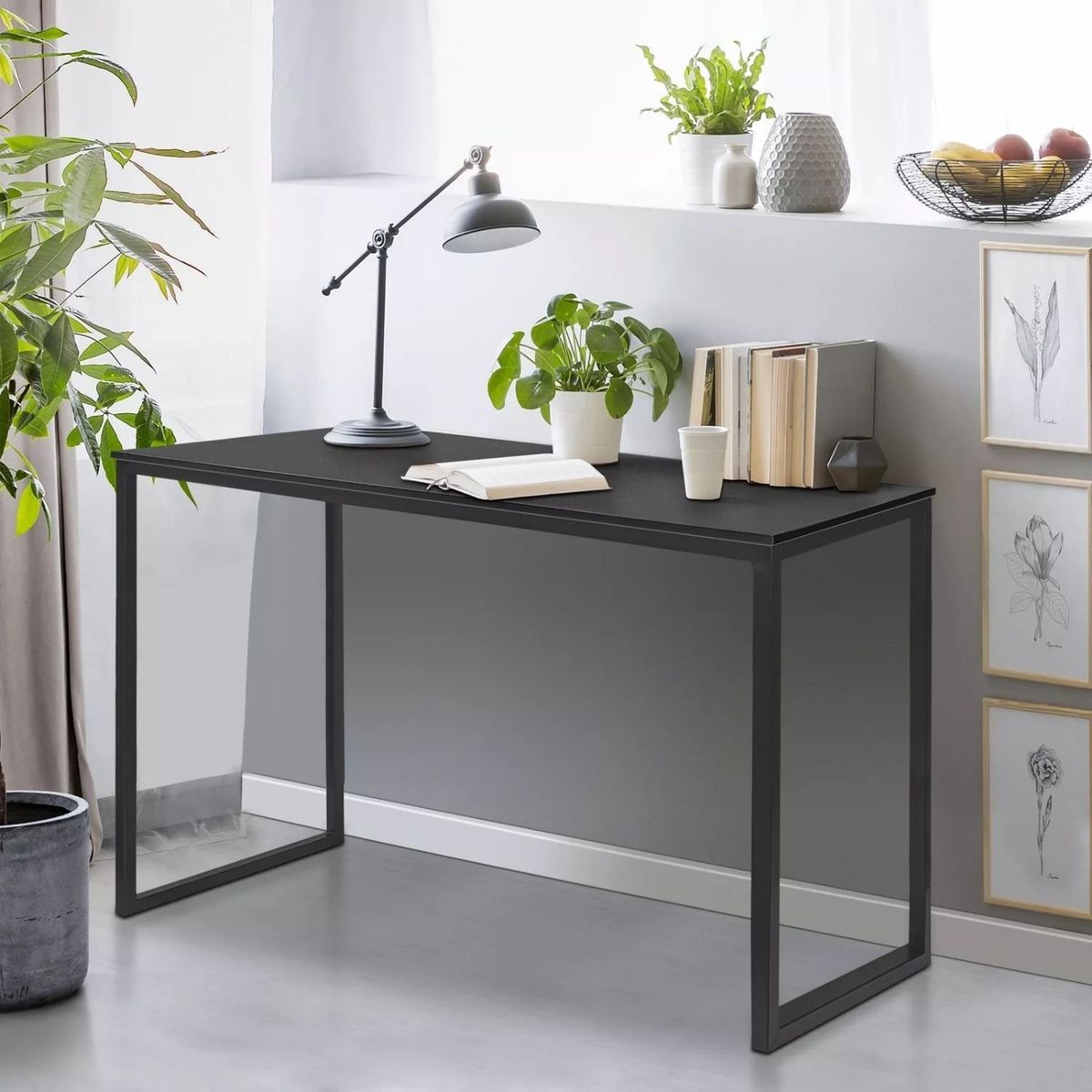 GENERICO - Escritorio Industrial Autumn Negro Coricha Home