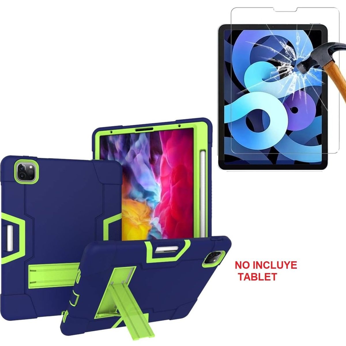 GENERICO - Funda Armor + Mica para iPad Air 4 / Air 5 A2316 A2324 A2588 A2589