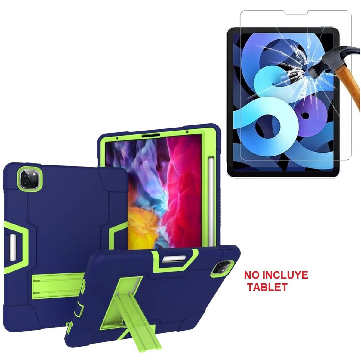GENERICO - Funda Armor + Mica para iPad Air 4 / Air 5 A2316 A2324 A2588 A2589