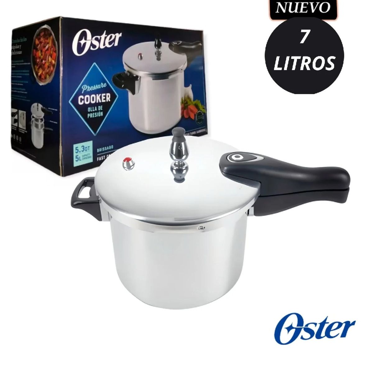 OSTER - Olla de Presión Oster Brissago 7 Litros 146016-01