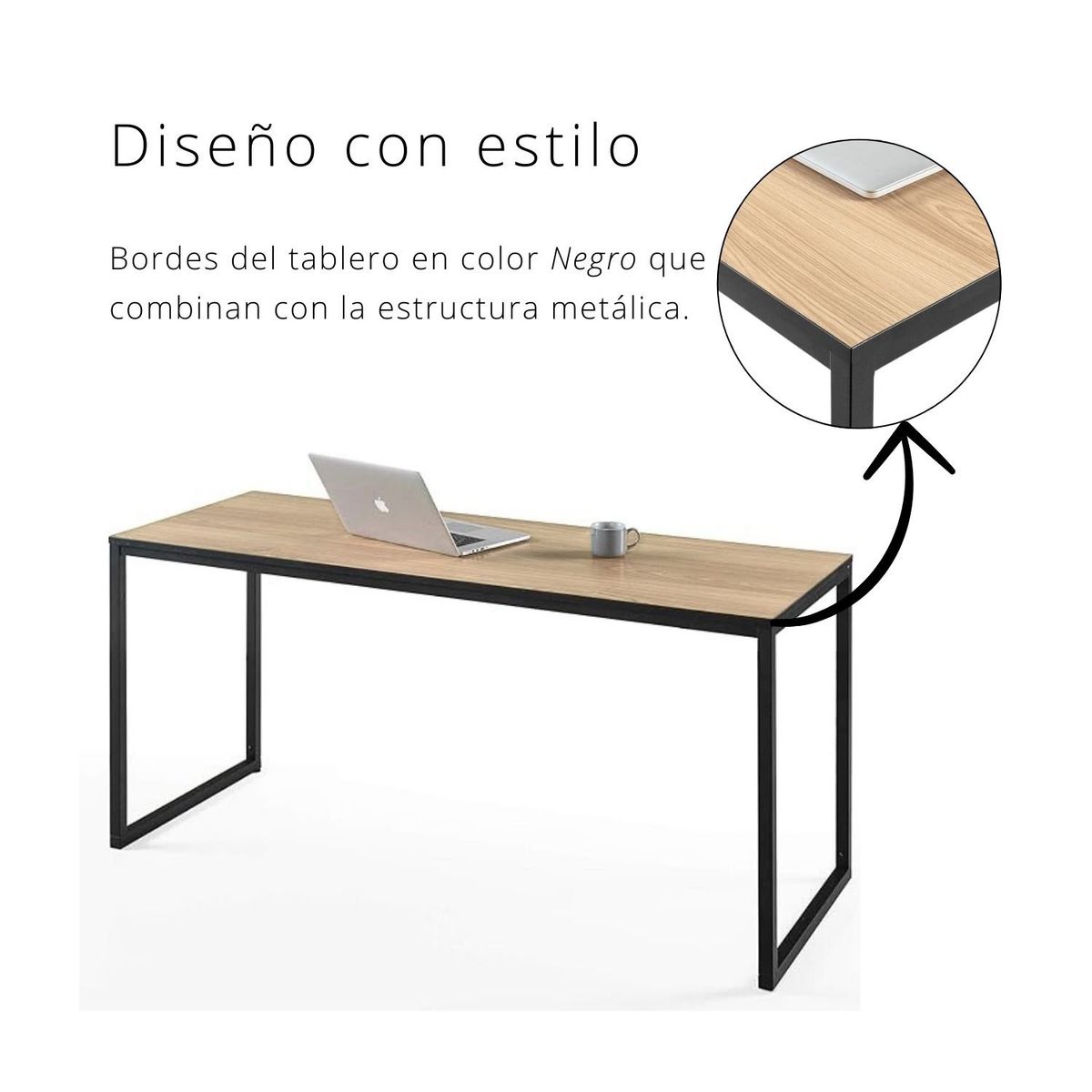 GENERICO - Escritorio Industrial Nox Duna Coricha Home