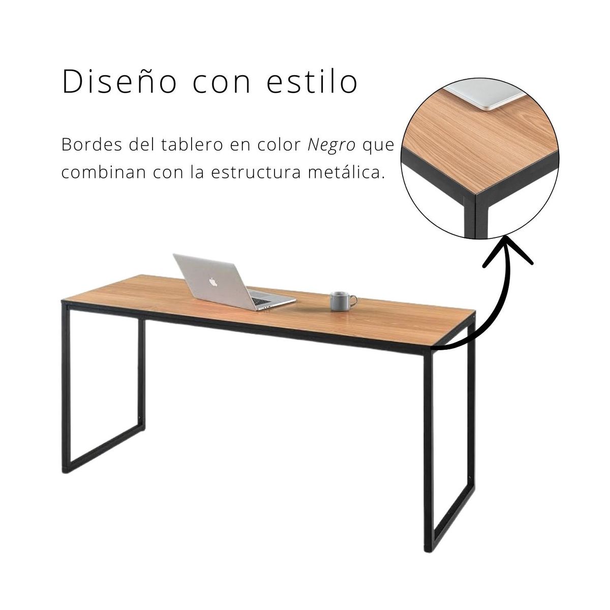 GENERICO - Escritorio Industrial Nox Haya Coricha Home