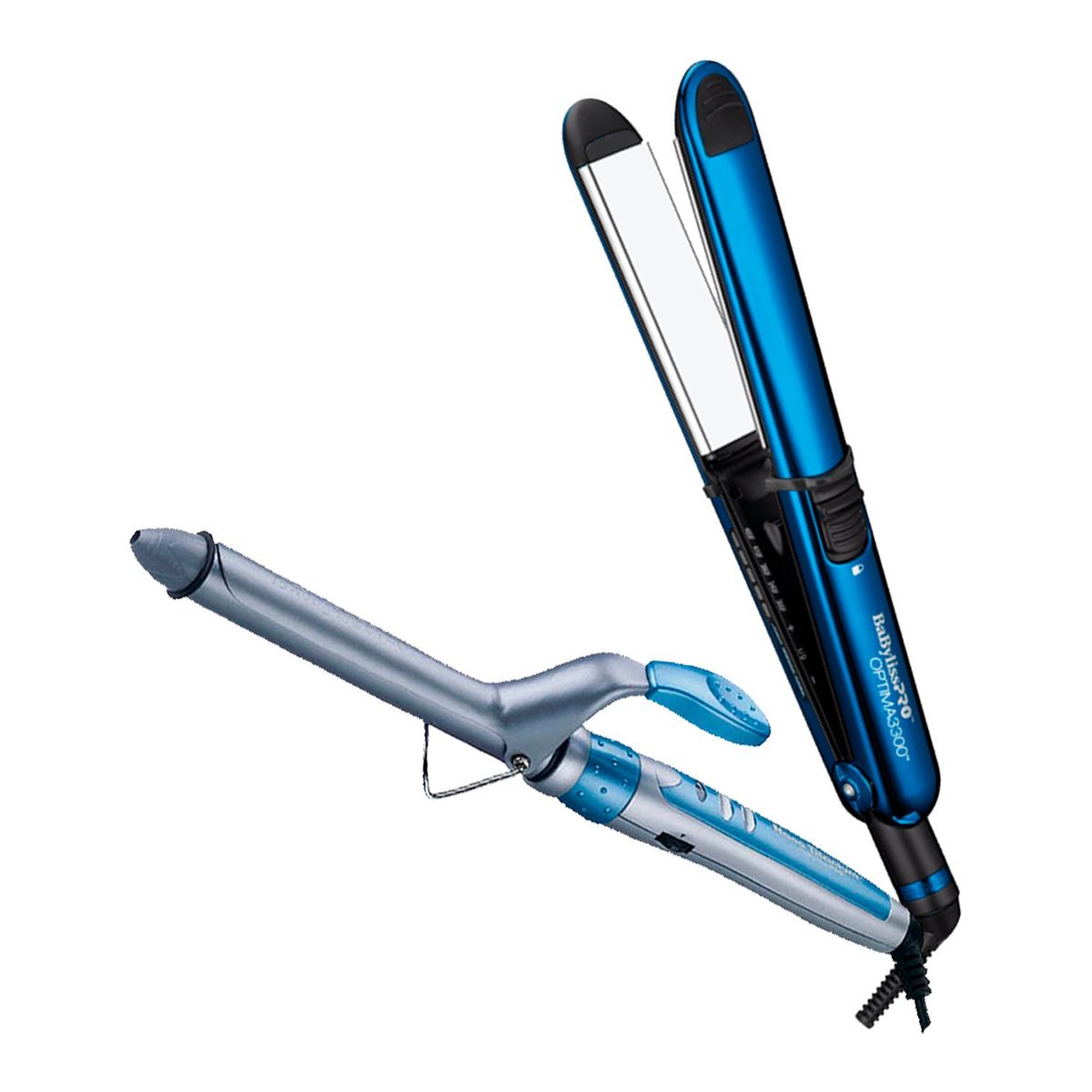 BABYLISS PRO - Combo BabylissPRO Alisador Optima 3300 BBC3300TPE y Rizador BABNT75SPE
