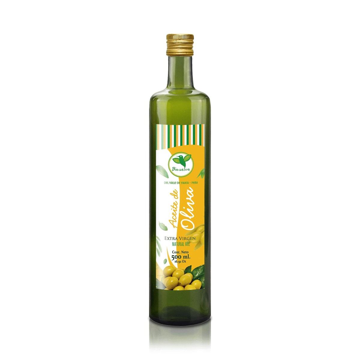 BIOSELVA - Aceite de Oliva Extra Virgen - Puro y Saludable (500ml) - Bioselva
