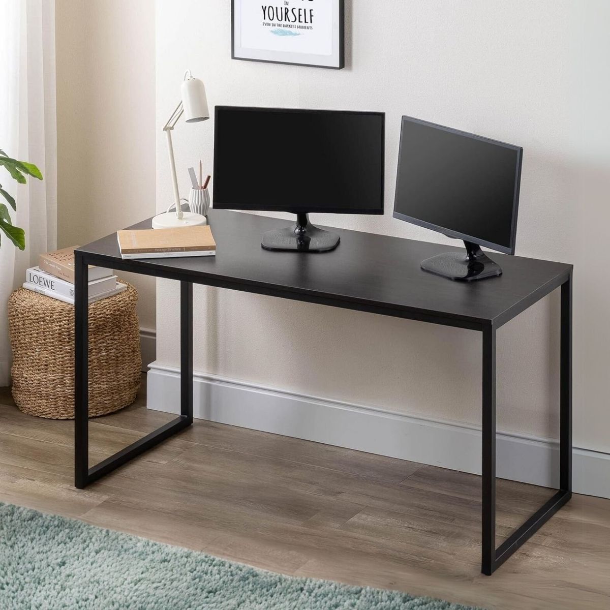 GENERICO - Escritorio Industrial Summer Negro Coricha Home