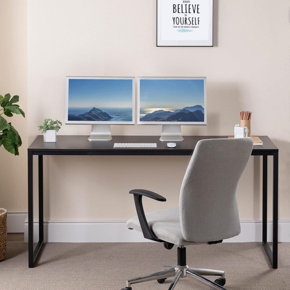 GENERICO - Escritorio Industrial Summer Negro Coricha Home