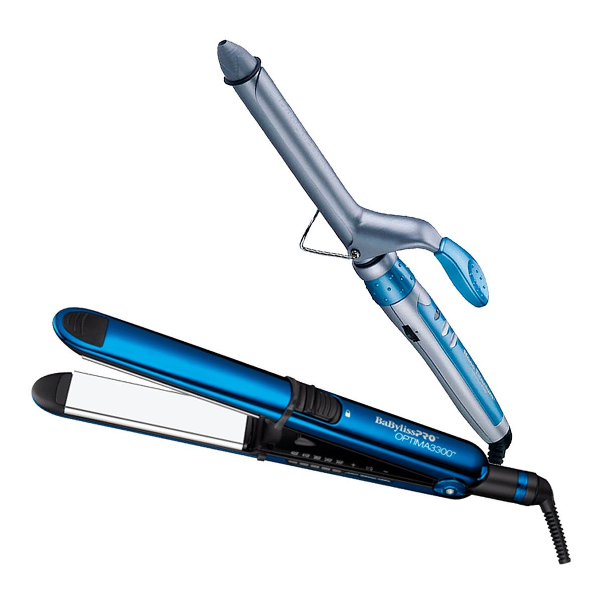 BABYLISS PRO - Combo BabylissPRO Alisadora Optima 3300 y Rizador BABNT100SPE