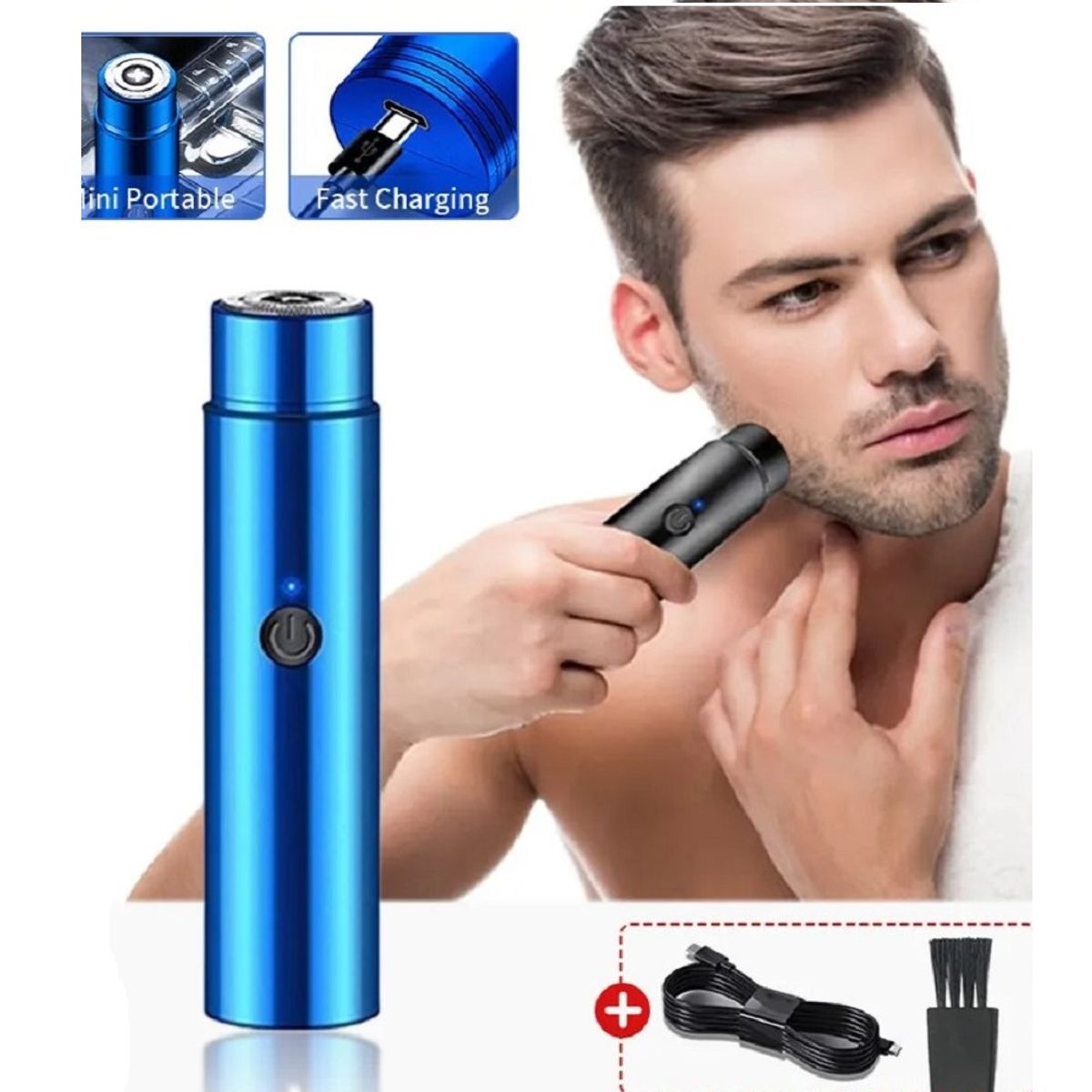 GENERICO - Razuradora Depilador Eléctrico Portátil USB Vello Facial Genieka