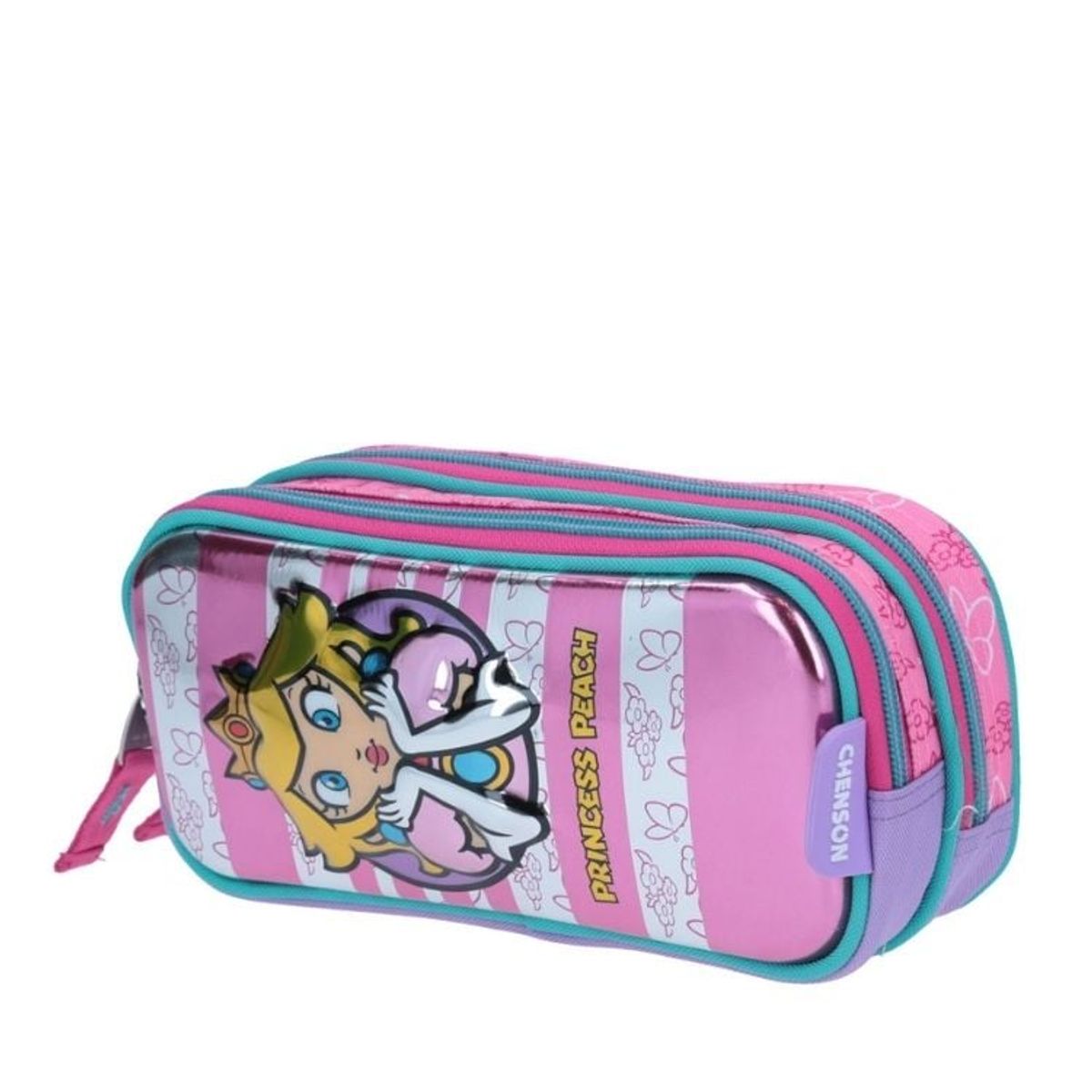 NINTENDO - CARTUCHERA JUVENIL ROSA  PEACH