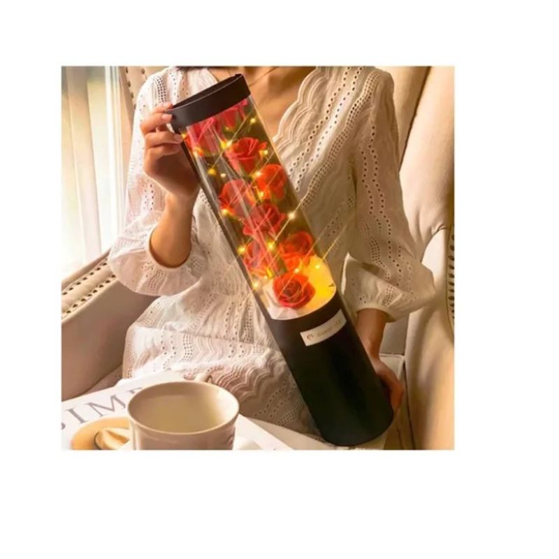 GENERICO - rosas Amor Con Luces Led Pétalos De Jabón 2025