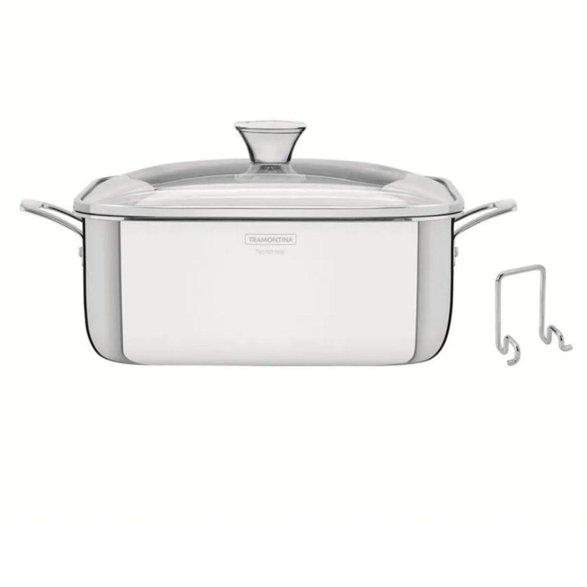 TRAMONTINA - Cacerola Cuadrada 22x22Cm 4 Lt Grano - Tramontina Acero Inox.