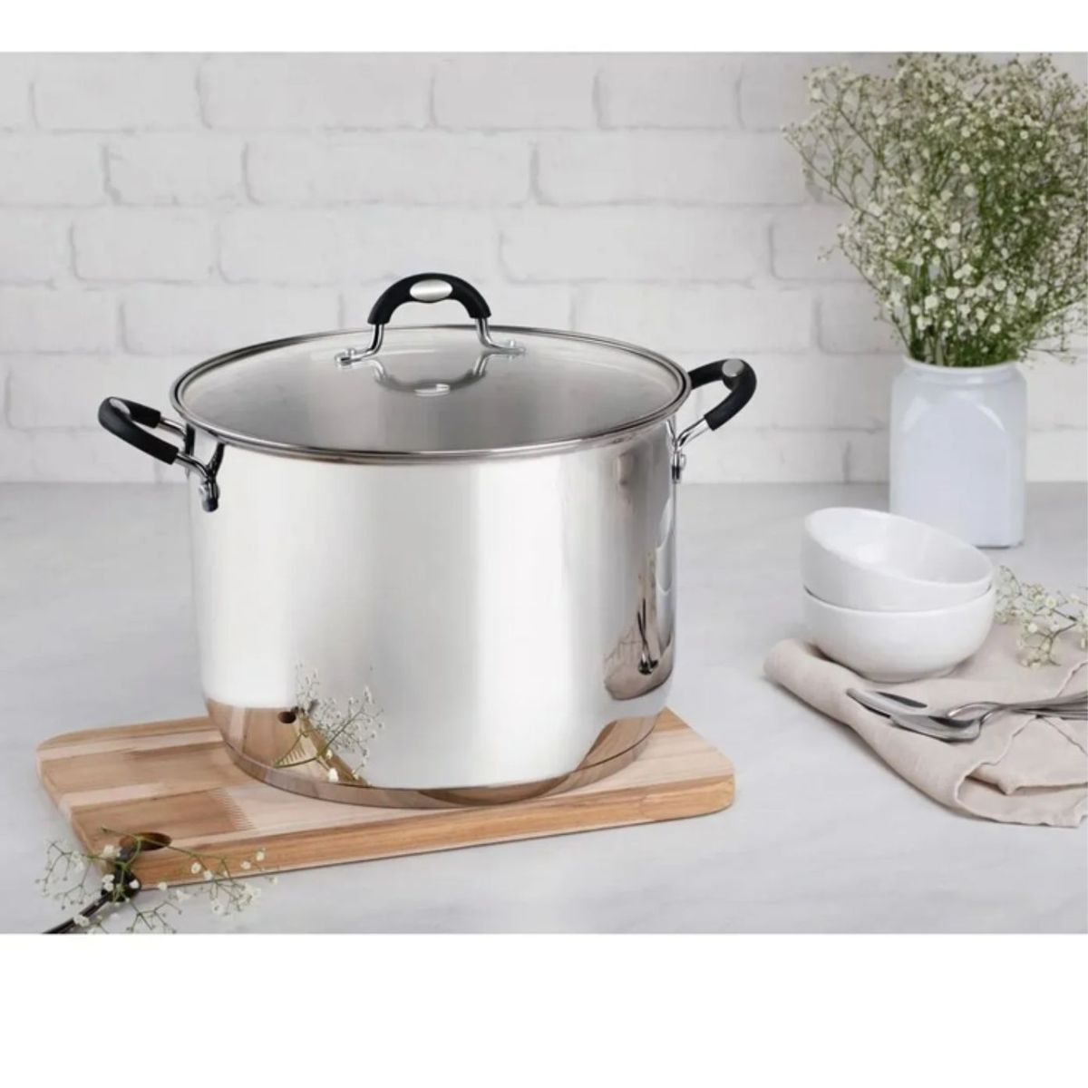 TRAMONTINA - Cacerola Astro Silicone 20 cm (3.6L) - Tramontina Acero Inox