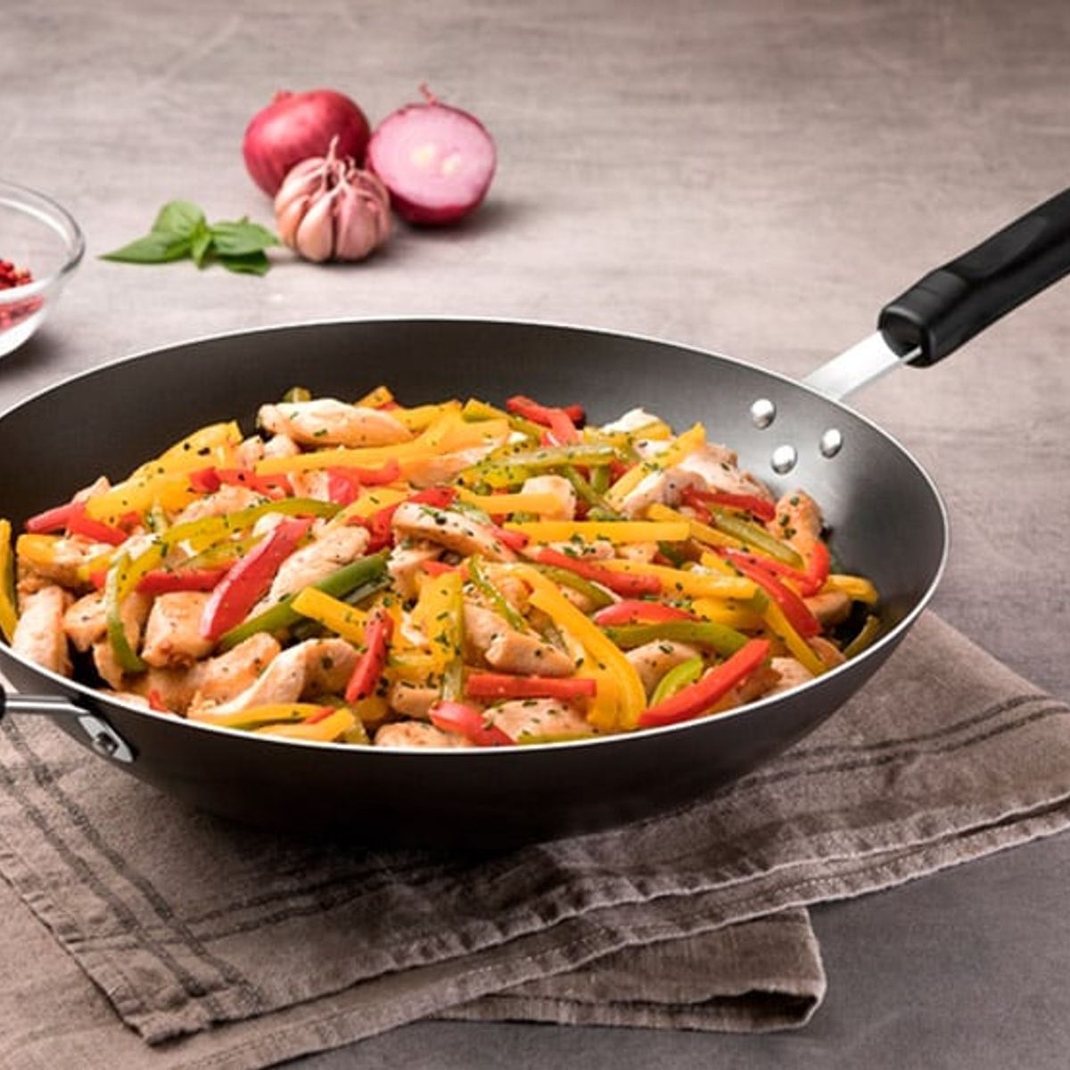 TRAMONTINA - Sarten Wok C/Mango 36 Cm