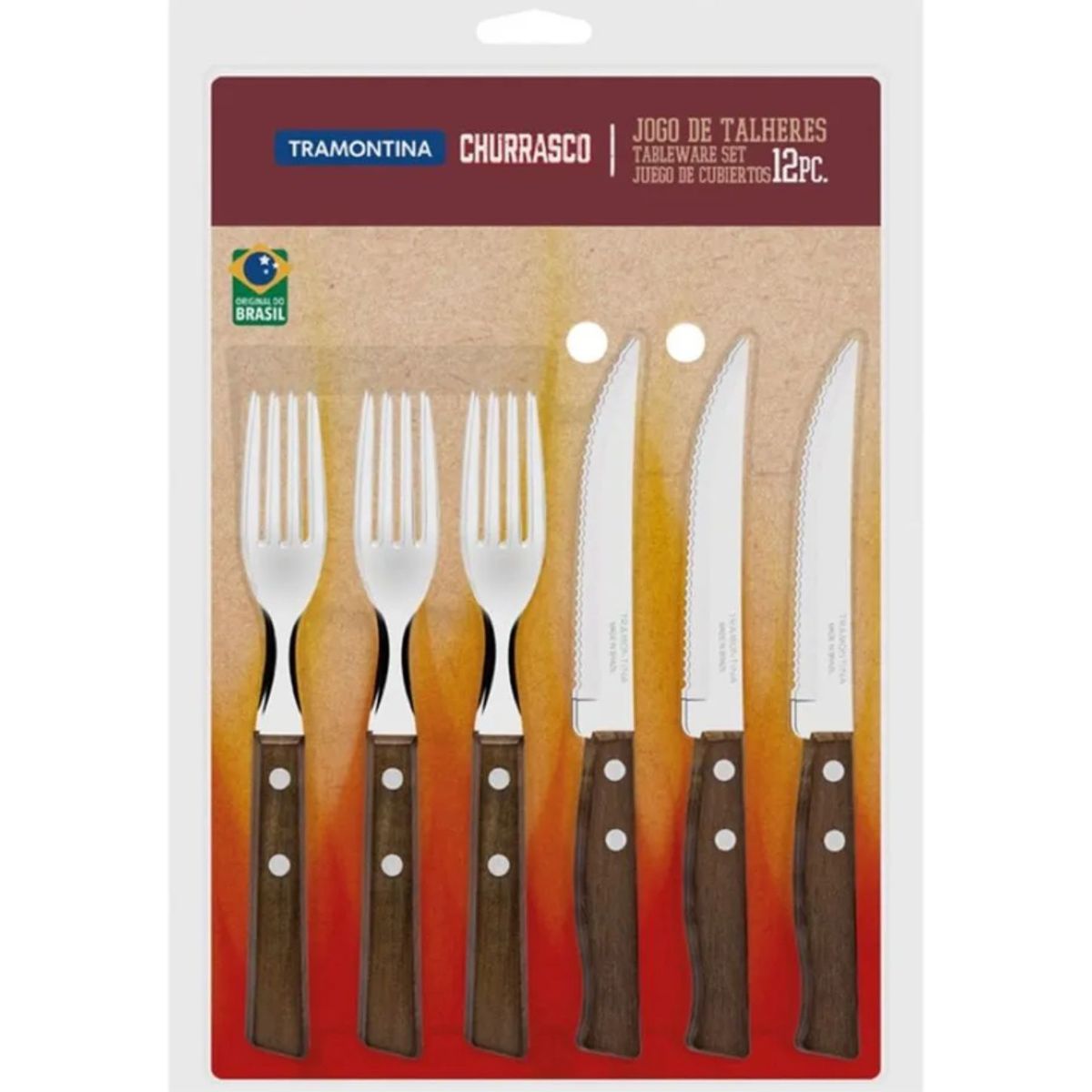 TRAMONTINA - Jgo De Cubiertos X12Pz Tradicional - Tramontina