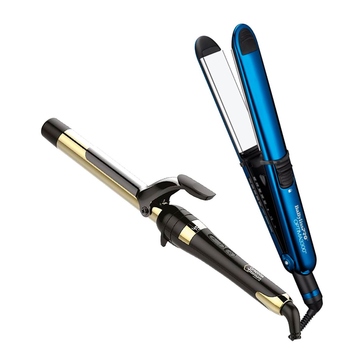 BABYLISS PRO - Combo BabylissPRO Alisadora Optima 3300 BBC3300TPE y Rizador BGT100PE
