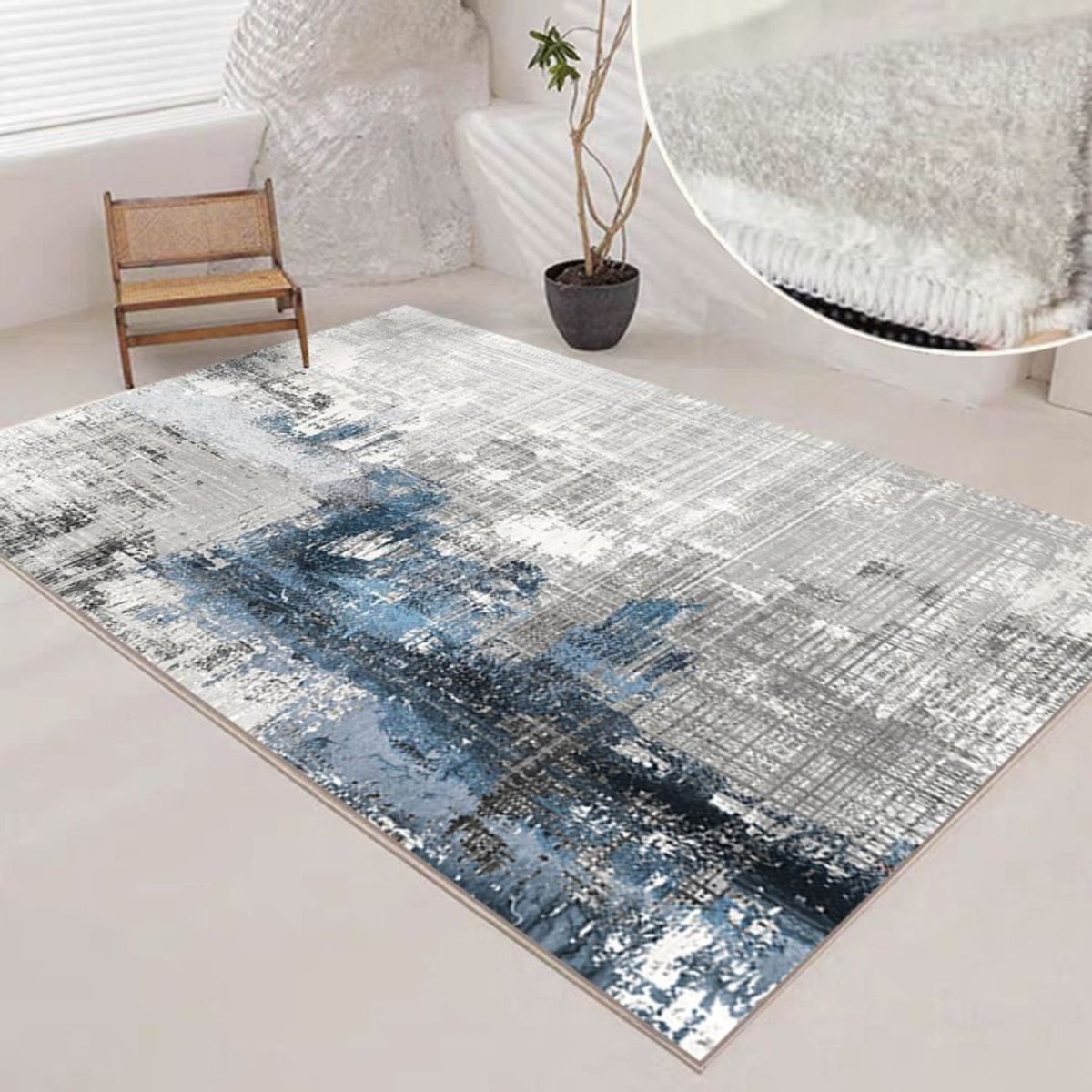 GENERICO - ALFOMBRA SEDA SINTETICA 230x180cm FS-72