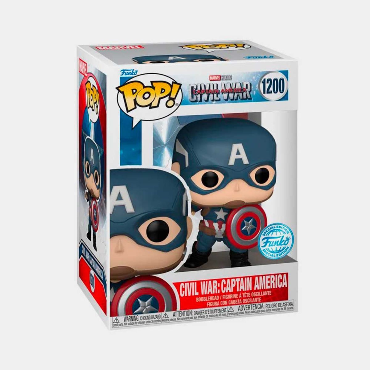 FUNKO - FUNKO POP CIVIL WAR CAPTAIN AMERICA - CAPTAIN AMERICA SE
