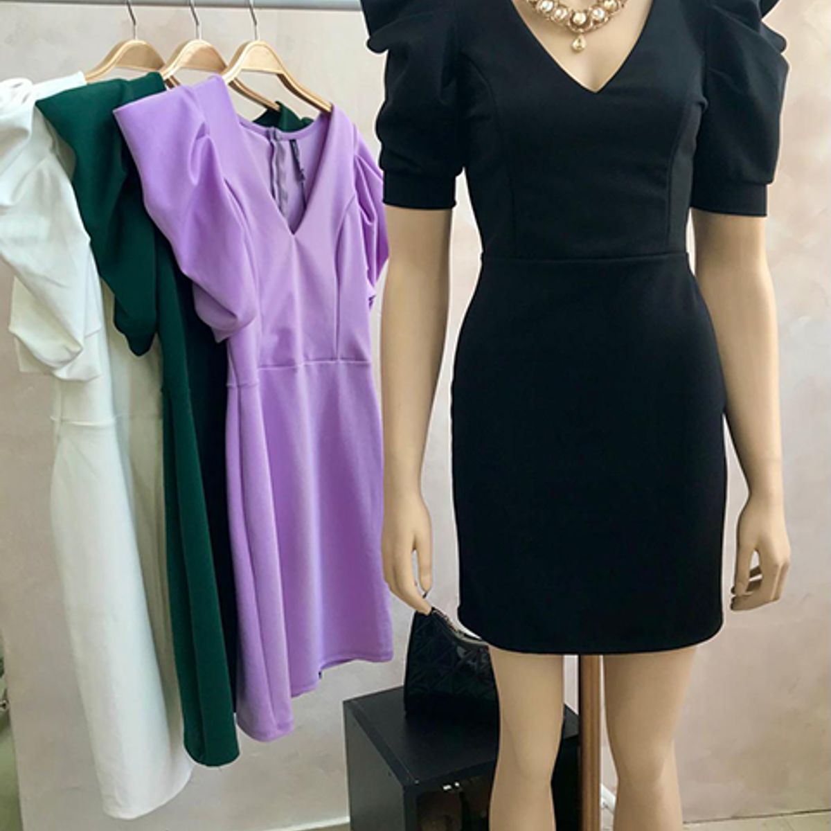 GENERICO - Vestido Midi Molly Color Negro Estacion 108