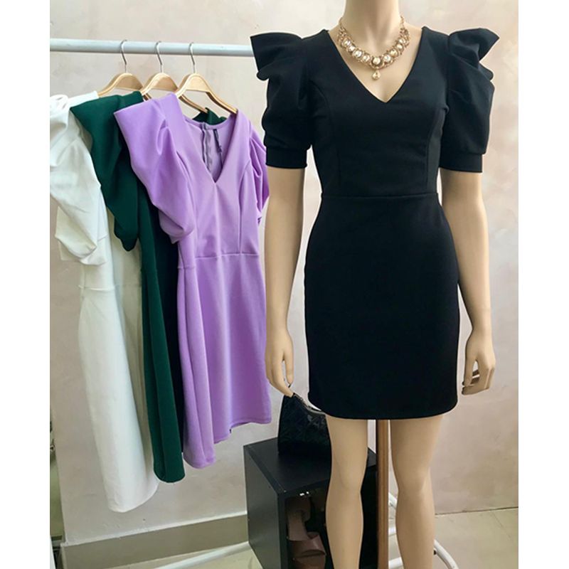 GENERICO - Vestido Midi Molly Color Negro Estacion 108