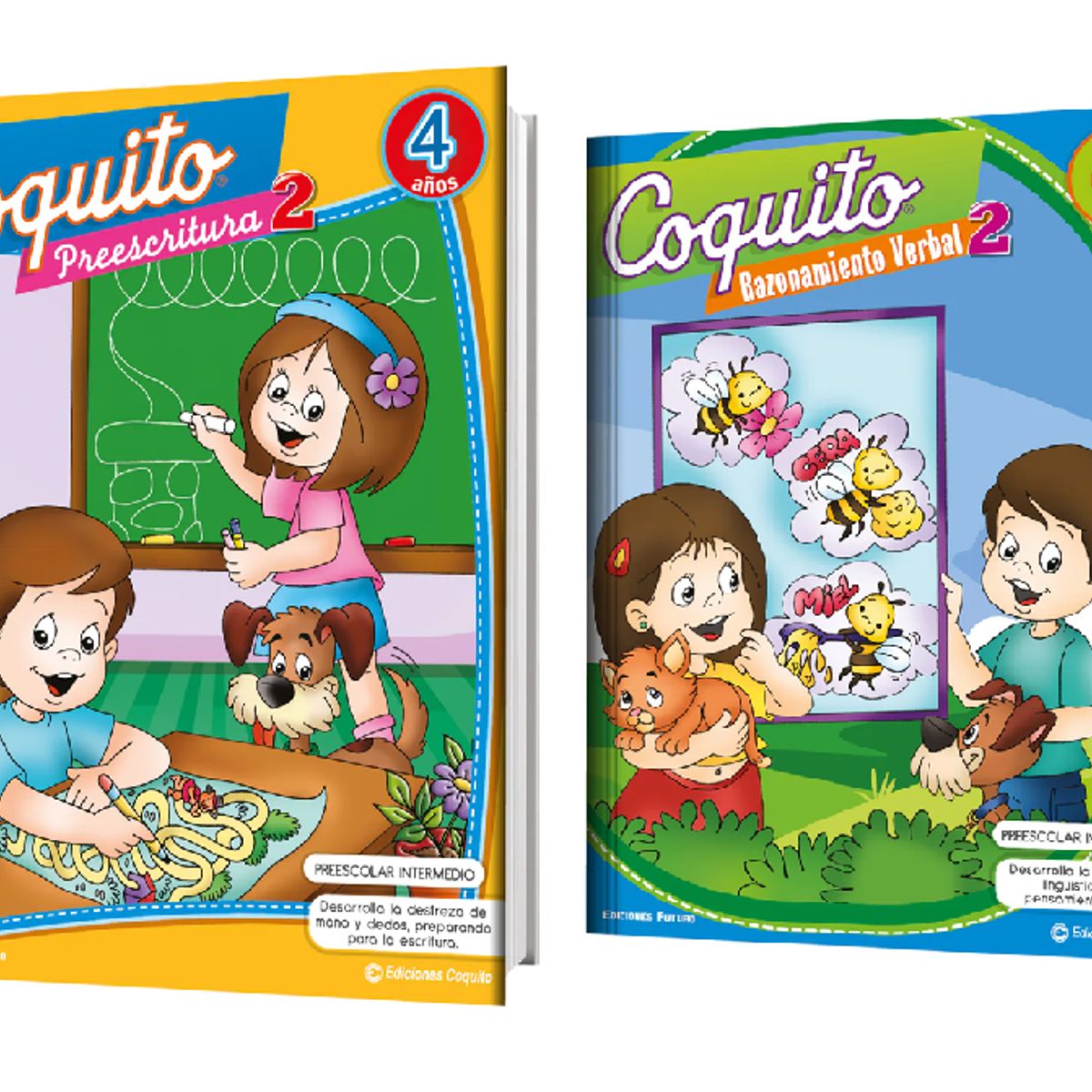 GENERICO - Pack 2  Libros infantiles comprension lectora 4 años