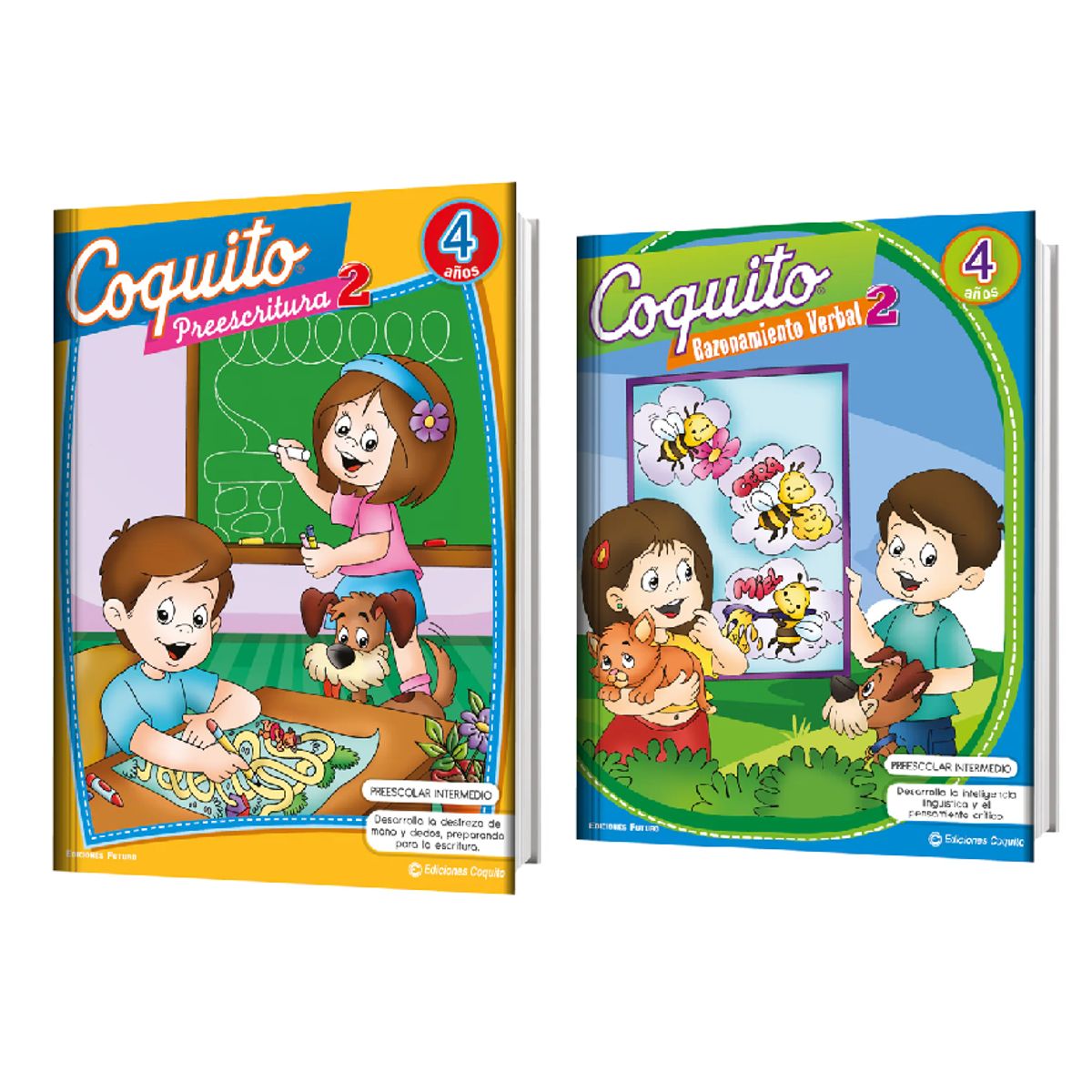 GENERICO - Pack 2  Libros infantiles comprension lectora 4 años