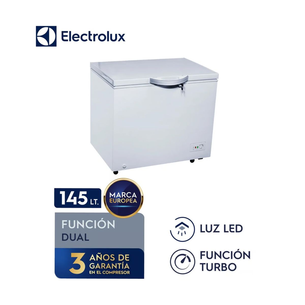 ELECTROLUX - Congelador Horizontal Electrolux Cycle Defrost 145L EFCC20C2HQW