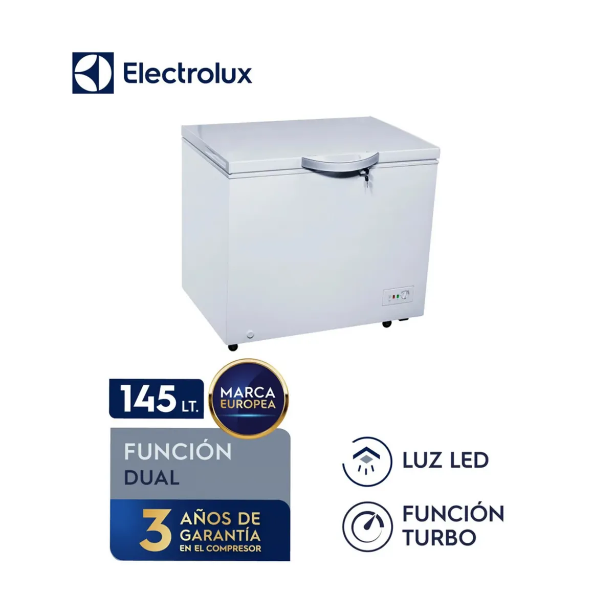 ELECTROLUX - Congelador Horizontal Electrolux Cycle Defrost 145L EFCC20C2HQW