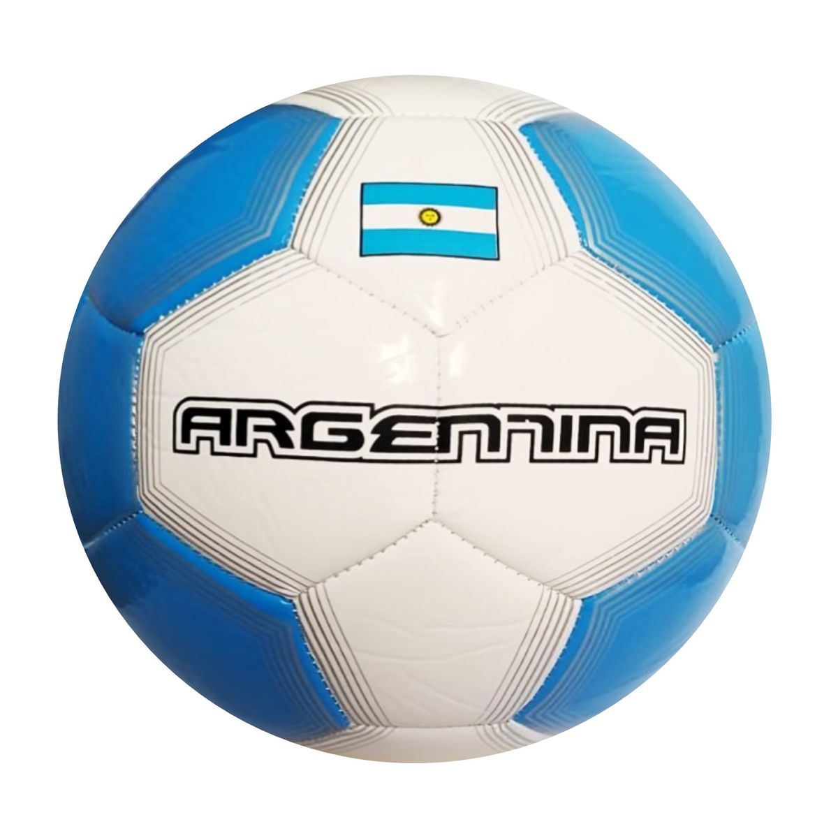 GENERICO - PELOTA PARA FÚTBOL TALLA 5 CUERO COSIDO ARGENTINA