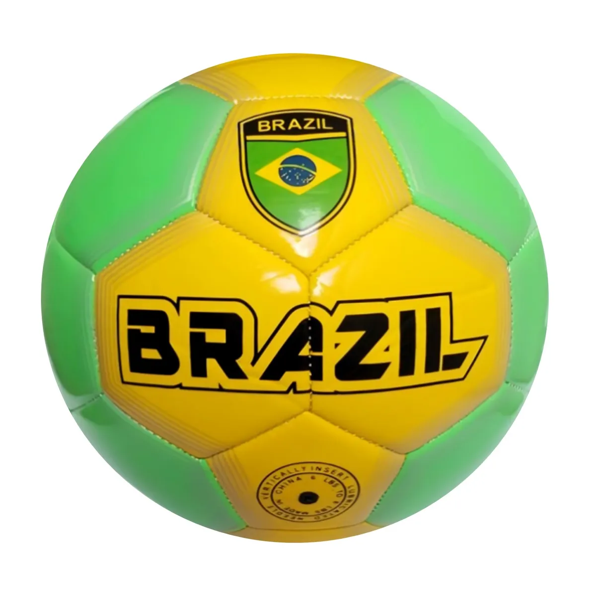 GENERICO - PELOTA PARA FÚTBOL TALLA 5 CUERO COSIDO BRASIL
