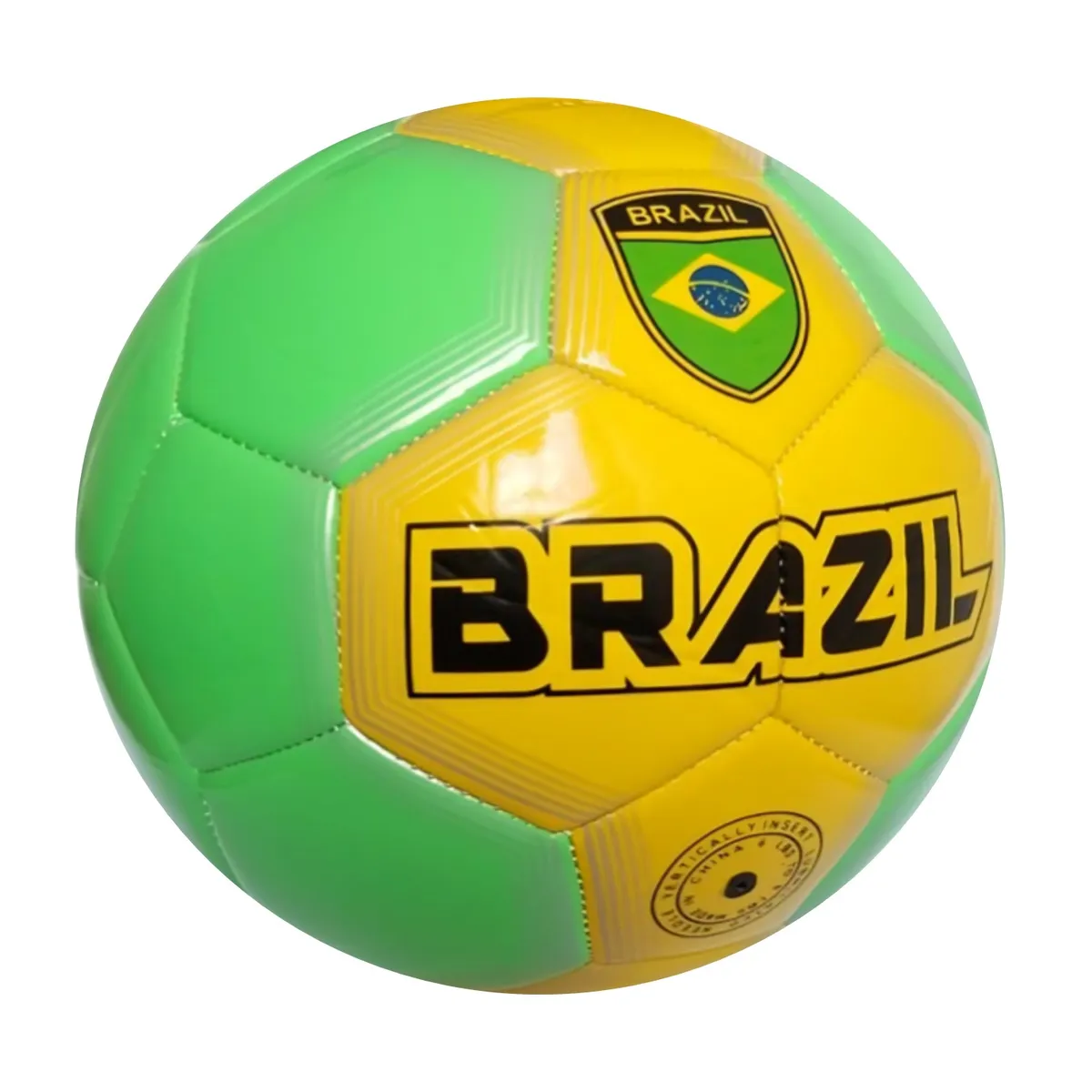 GENERICO - PELOTA PARA FÚTBOL TALLA 5 CUERO COSIDO BRASIL