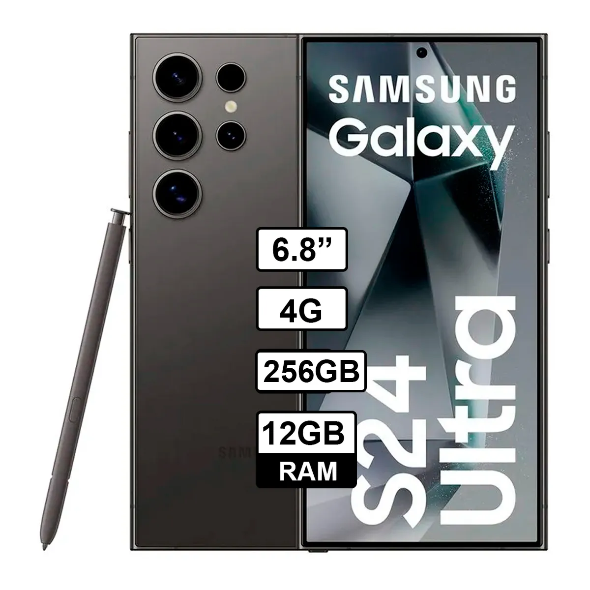SAMSUNG - Samsung Galaxy S24 Ultra 256GB 12GB Color Negro