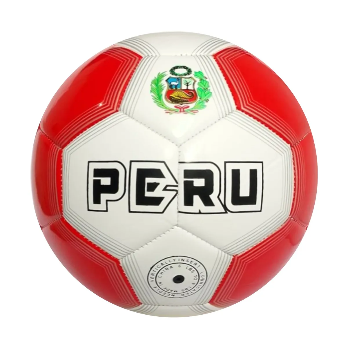 GENERICO - PELOTA PARA FÚTBOL TALLA 5 CUERO COSIDO PERÚ