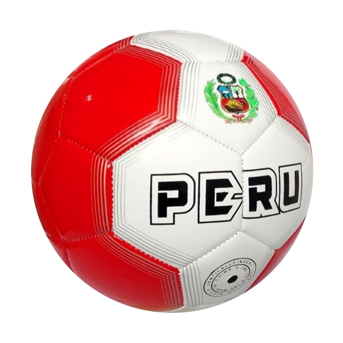 GENERICO - PELOTA PARA FÚTBOL TALLA 5 CUERO COSIDO PERÚ