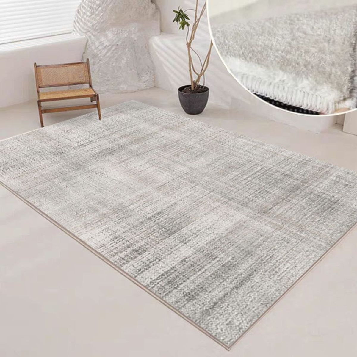 GENERICO - ALFOMBRA SEDA SINTETICA 227x180cm FS-83