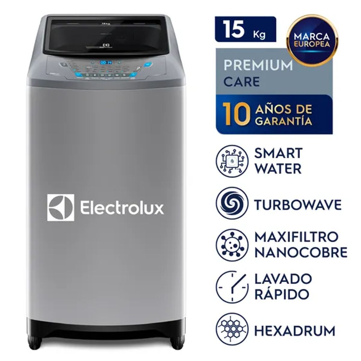 ELECTROLUX - Lavadora Electrolux EWIX15F2ESG 15kg