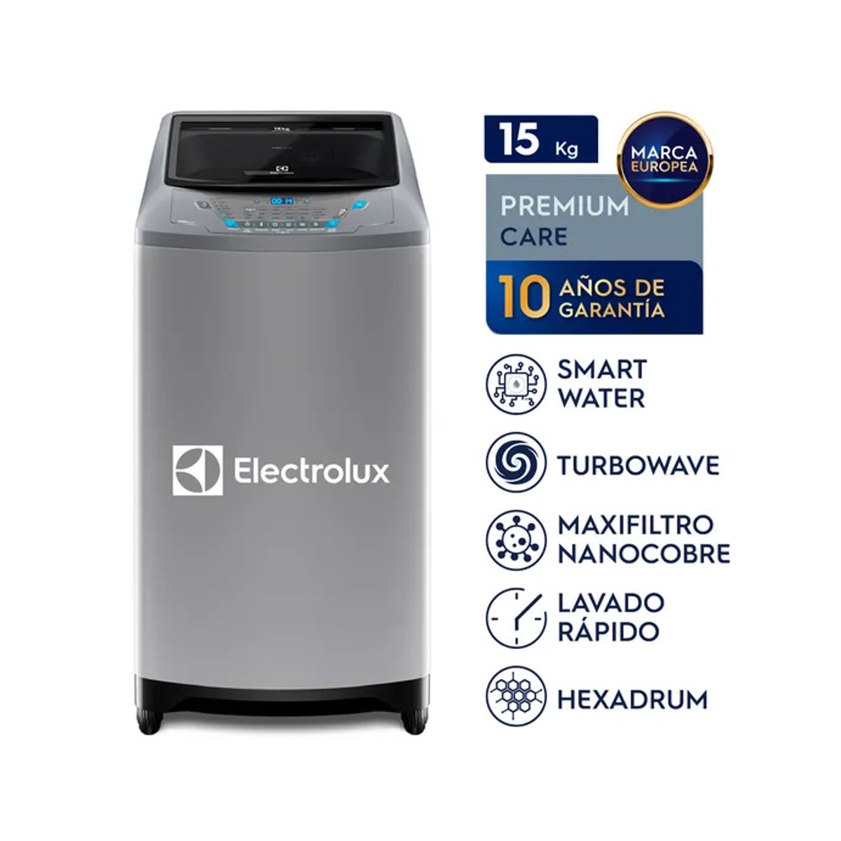ELECTROLUX - Lavadora Electrolux EWIX15F2ESG 15kg