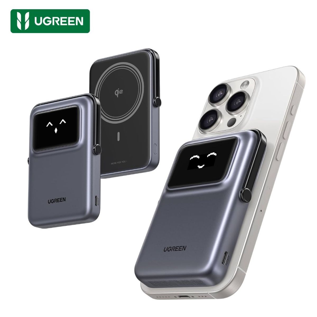 UGREEN - Power Bank Ugreen 10000mAh Carga Rápida 20W Magsafe 7 5W PB572