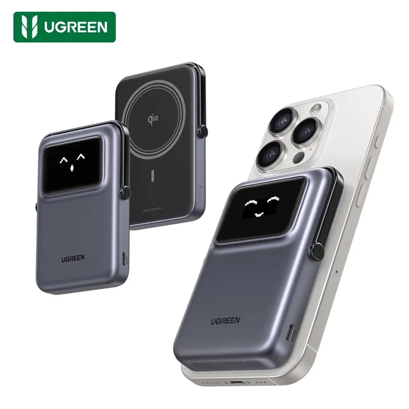 UGREEN - Power Bank Ugreen 10000mAh Carga Rápida 20W Magsafe 7 5W PB572